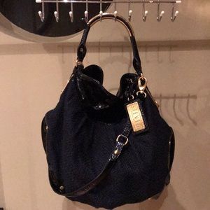 Steve Madden black/navy hobo